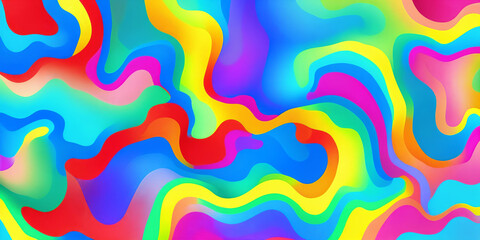 Visually breathtaking abstract compositions using digital techniques for vibrant patterns. - 774876798