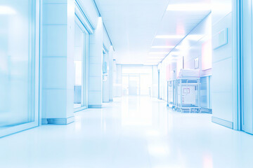 Abstract Blur Hospital Interior for Background