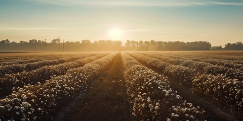 Organic cotton plantation.
