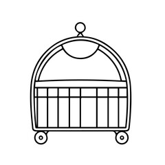 crib outline design illustration