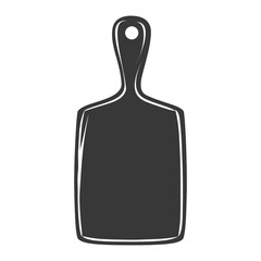 Silhouette Cutting Board Cooking Tool black color only