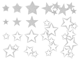 星のほわほわエフェクトセット_黒