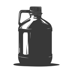 Silhouette Gallon of water black color only