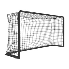 silhouette ground soccer goal sport black color only