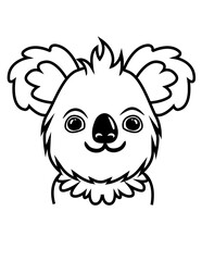 Cute Baby Koala | Zoo Animal | Safari Animal | Wildlife | Forest Life | Baby Shower | Baby Koala | Original Illustration | Vector and Clipart | Cutfile and Stencil