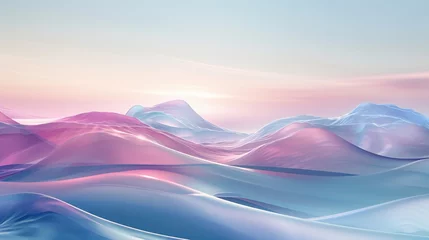Foto op Canvas Coastal Serenade: Layers inspired by the coast, offering a calming and serene background. © BGSTUDIOX