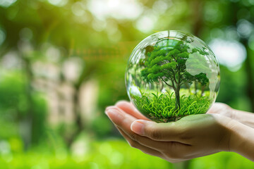 Green world in a bubble