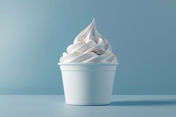 a cup of frozen yogurt