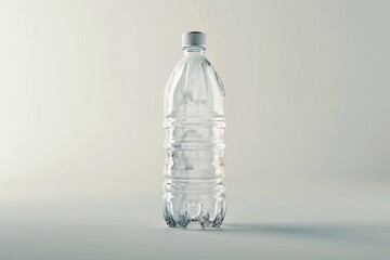 a plastic bottle of water