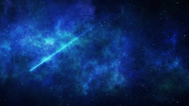 流れ星のループ映像