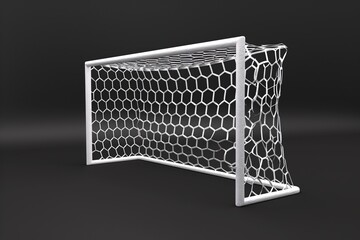 a football goal with net