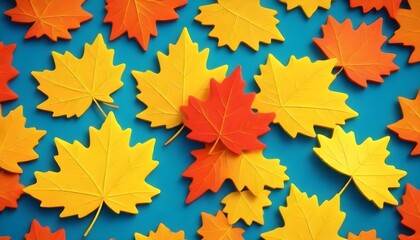 Naklejka na ściany i meble autumn leaf (10)