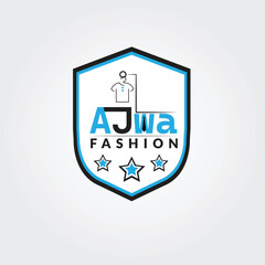 Obraz premium Ajwa Fashion Unique Creative and minimalist Emblem Logo Design