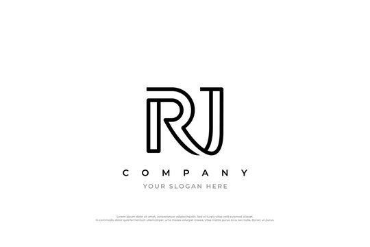 Initial Letter RJ Logo Design