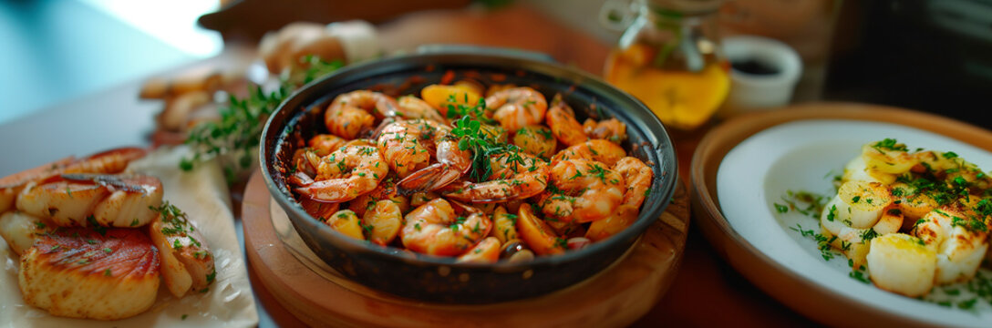 Plato grumete de pescado y marisco