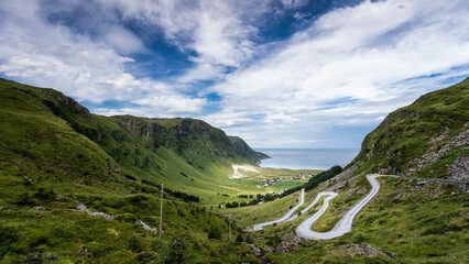 road in the mountains, Hoddevik Norway
