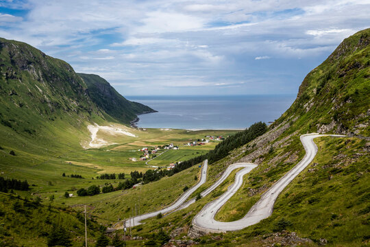 road in the mountains, Hoddevik Norway