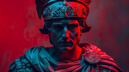 Urban Warrior: Photograph of a Roman Legionary Painted with Graffiti