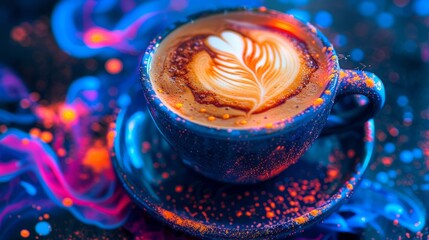 Merged Coffee: Photorealistic Close-Up