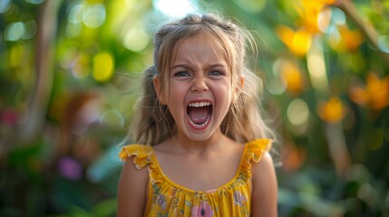 Tense Expression: Child's Public Outcry