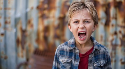 Tense Expression: Child's Public Outcry