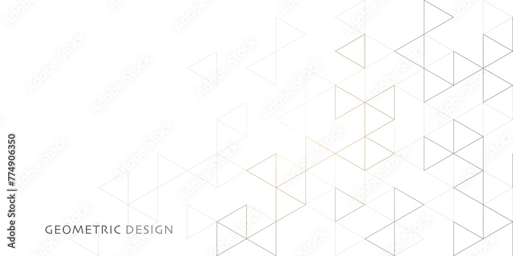 Aufkleber Abstract vector background with a geometric pattern of triangle shapes. Graphic design element 