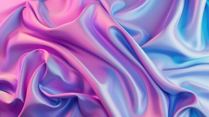 3d render, abstract modern minimal background with violet pink blue textile folds, fashion wallpaper with fabric layers ,abstract background with smooth silk or satin in pink and blue colors
 - obrazy, fototapety, plakaty