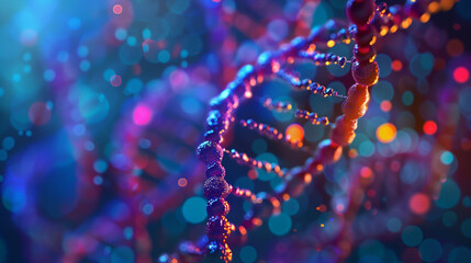 Dna strand, chromosome, research, healthcare and medicine, molecule - obrazy, fototapety, plakaty