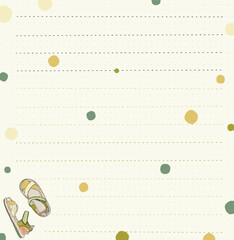 Fototapeta premium Illustration giftcard note to do list work for productivity 