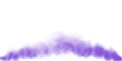 Purple fog in slow motion. Realistic atmospheric purole smoke. Red fume slowly floating rises up. PNG.
