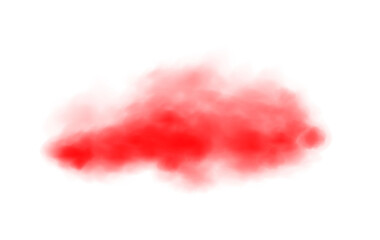 Red fog in slow motion. Realistic atmospheric red smoke. Red fume slowly floating rises up. PNG.
