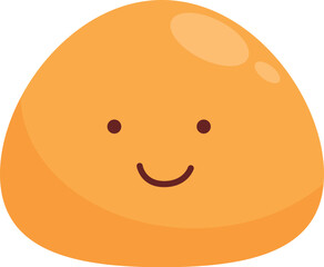 Asia korean food icon cartoon vector. Mochi pastel. Sweet dessert cake