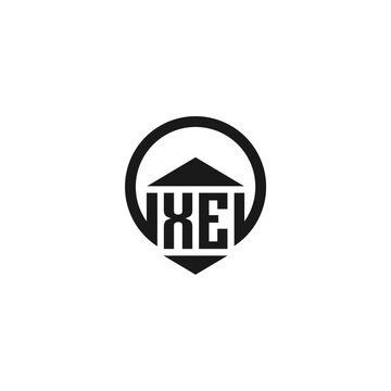 recommend clip art: XE Initial Construction Real Estate Home Logo Design Vector