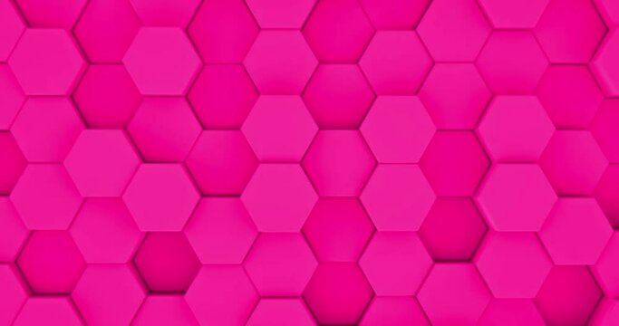 background of abstract pink,violet, hexagon, polygon exagon texture, seamless movements, abstract geometry