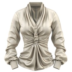 3D  Silk blouse Mock-up