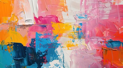 A captivating abstract composition, with bold brushstrokes and vibrant colors, showcasing the versatility of oil paints.