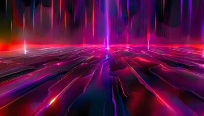 Techno Dreamscape: Digital Frequency Background in Electrifying Hues