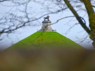 Waterloo, March 2024 - Visit to the Lion's Mound, the memorial to the Battle of Waterloo in...