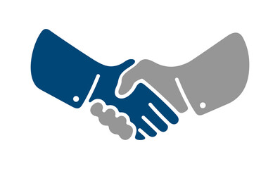 Handshake, shake hands for teamwork and shaking hands. Friendship, trust, successful negotiations and business agreement, illustration