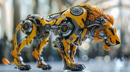 robot lion