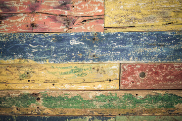 Old multicolour wooden background, perfect textured pattern..