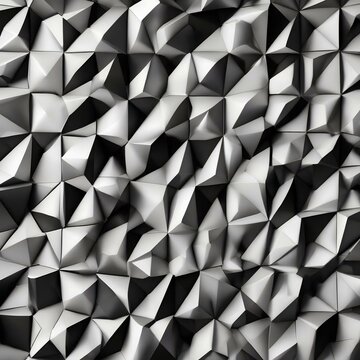 An abstract pattern of geometric shapes in monochrome colors2