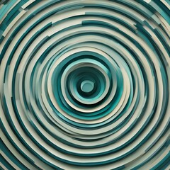 A pattern of concentric circles in shades of teal3