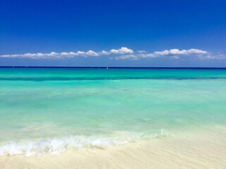 Beautiful tropical beach on the Riviera Maya, Mexico