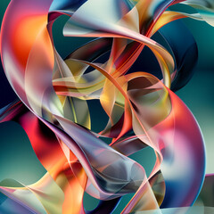 Abstract twisted shapes