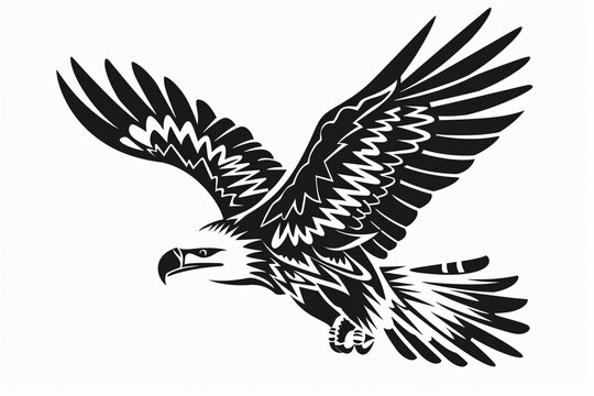 a black and white image of a bird