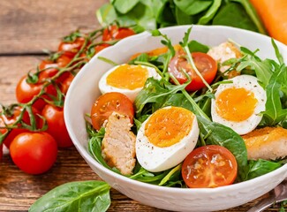 Keto Salad Bowl. Keto Diet.