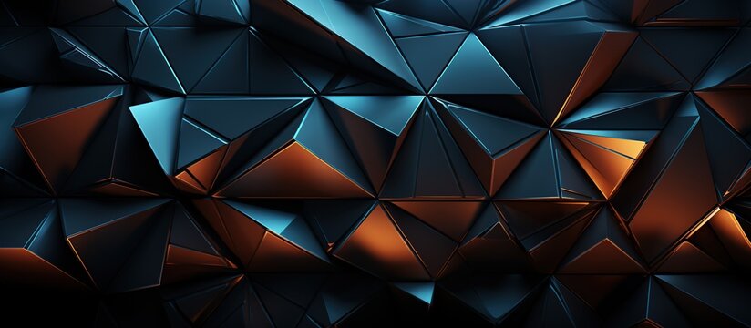 chaotic polygonal shape. Futuristic background design.