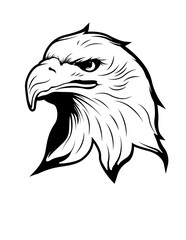 Bald Eagle | American Eagle | Eagle Face | Eagle Head | Eagle Portrait | Wildlife | Eagle | Original Illustration | Vector and Clipart | Cutfile and Stencil