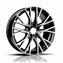 rims from the wheels in the car, on a white background сreated with Generative Ai
